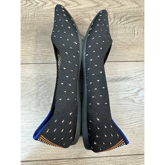 Rothy's The Point Ivory Dot Textile Ballet Flat Classic Women’s US 7 - Picture 4 of 12